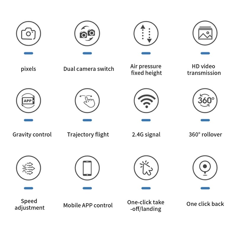 E88Pro 4K WIFI FPV Professional Grade RC Drone Foldable Helicopter 1080P Wide Angle HD Dual Camera Height Hold Gift Toy