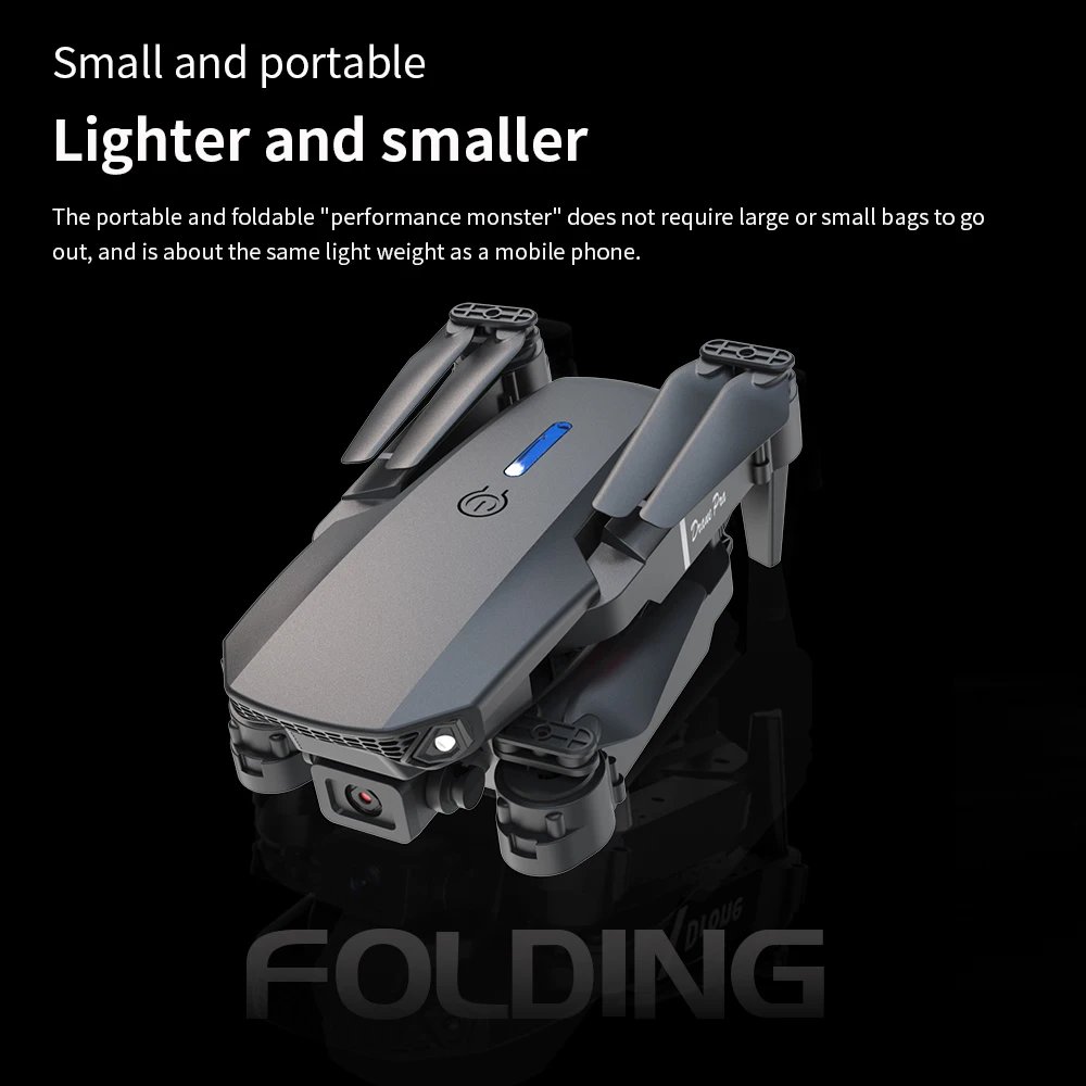 E88Pro 4K WIFI FPV Professional Grade RC Drone Foldable Helicopter 1080P Wide Angle HD Dual Camera Height Hold Gift Toy E88Pro 4K WIFI FPV Professional Grade RC Drone Foldable Helicopter 1080P Wide Angle HD Dual Camera Height Hold Gift Toy