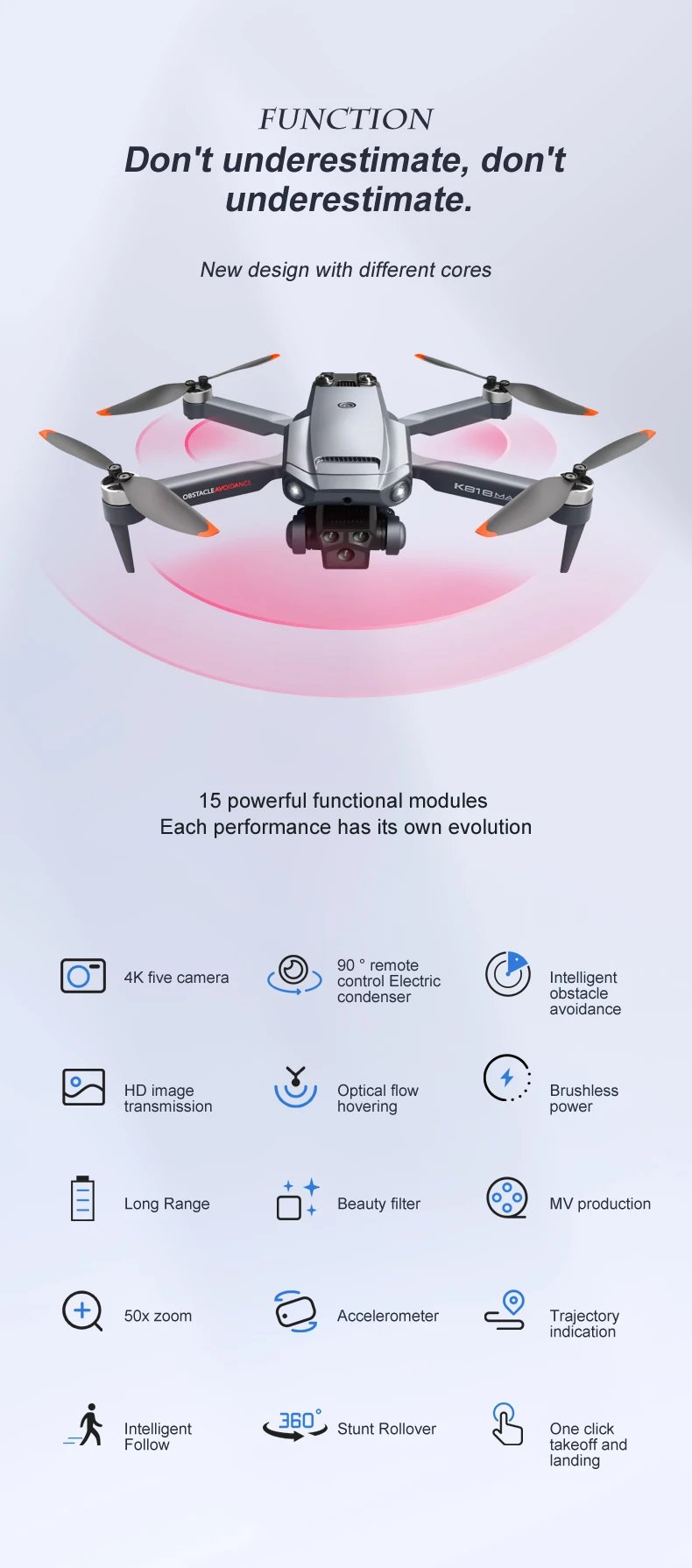 Xiaomi K818 Max Drone 8K Aerial Photography HD Camera Professional Brushless Motor Obstacle Avoidance Folding Quadcopter RC UAV