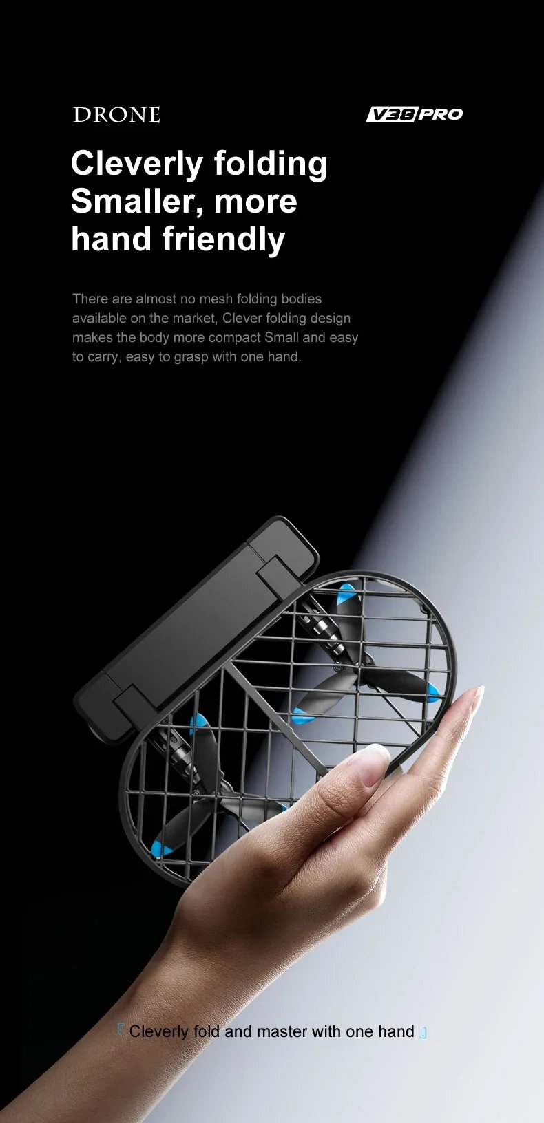 New V38 Mini Drone 8K Profesional WIFI FPV Camera HD 6K Pocket Remote Control Helicopter Foldable Quadcopter Toys Gift for Kids