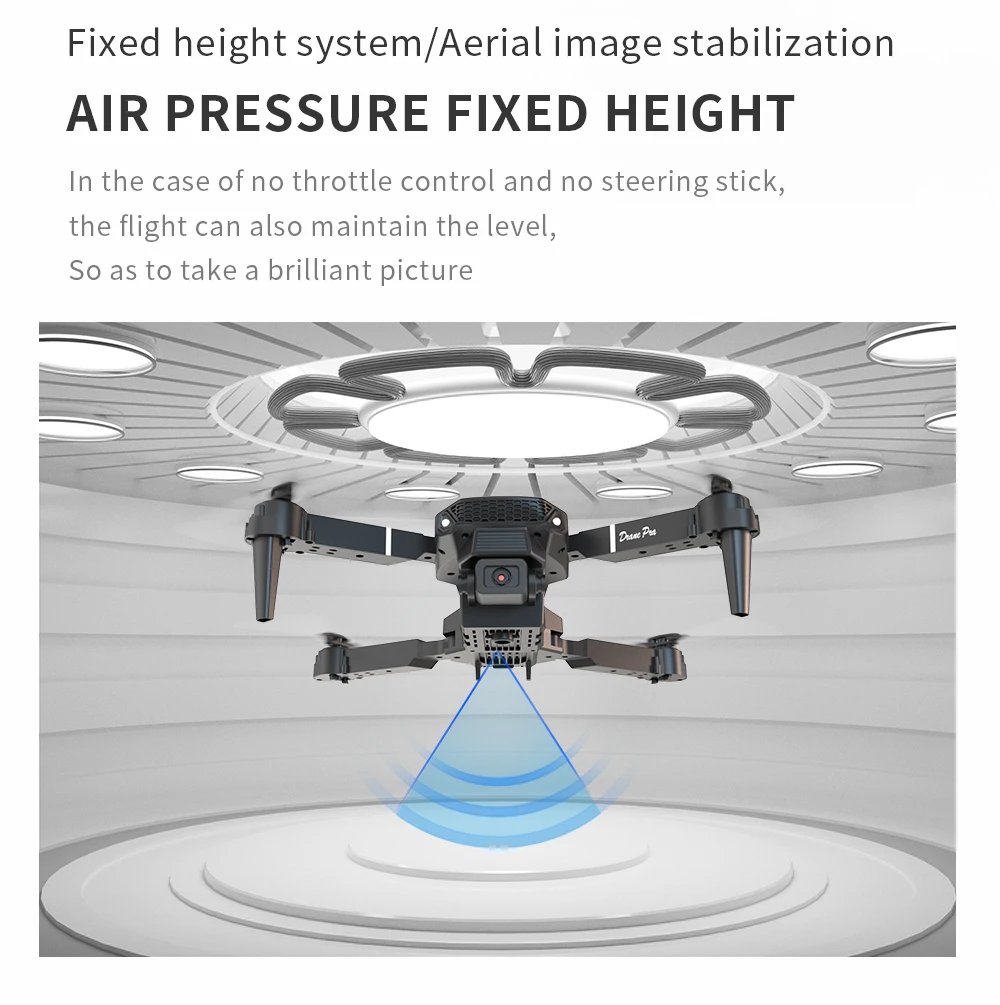 DWI D17/E88 Pro Drone 4k Profesional HD 4k Rc Airplane Dual-Camera Wide-Angle Head Remote Quadcopter Airplane Toy Helicopter