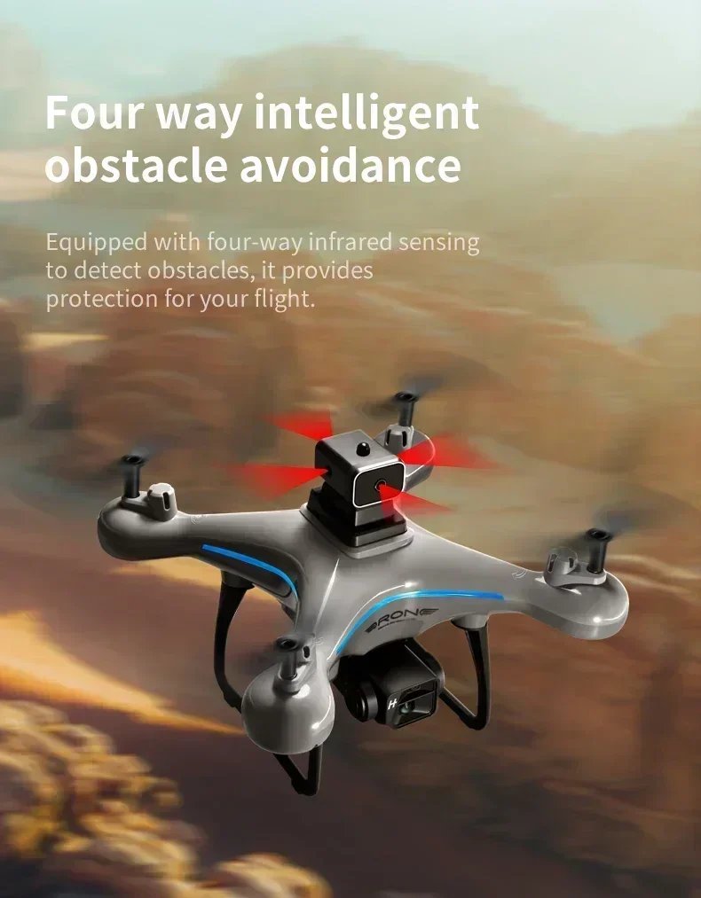 KY102 Drone Professional 8K HD Dual Camera Aerial 360 Obstacle Avoidance Optical Flow Four-Axis RC Aerocraft Drone 2024 New Toy