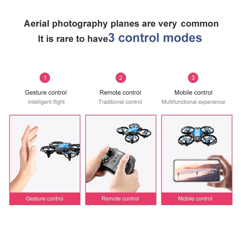 V8 New Mini Drone 4k profession HD 1080P Wide Angle Camera WiFi FPV RC Dron Height Keep Drones Helicopter Kids Toys 4DRC