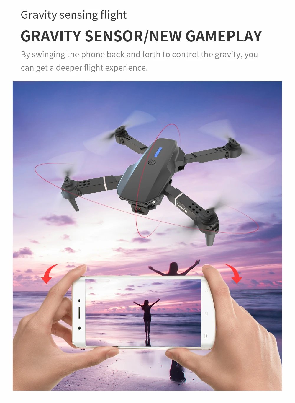 Professional mini remote control drone E88 4K HD aerial camera WiFi FPV foldable quadcopter RC helicopter Children's toy Gift