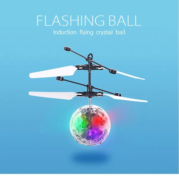 Flying Luminous Ball RC Kid's Flying Ball Anti-stress Drone Helicopter Infrared Induction Aircraft Remote Control Toys Gifts