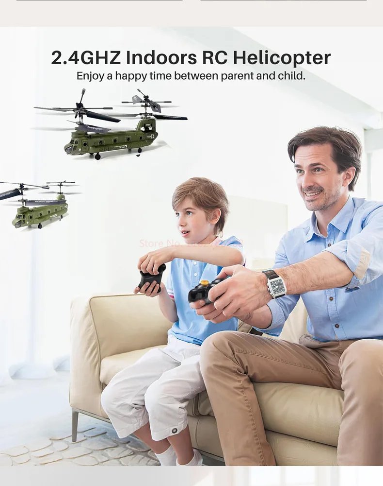 New Helicopter S026H Double-Propeller Fixed-Height Transport Aircraft Rc Airplane Remote Control Toys Parent-Child Interaction