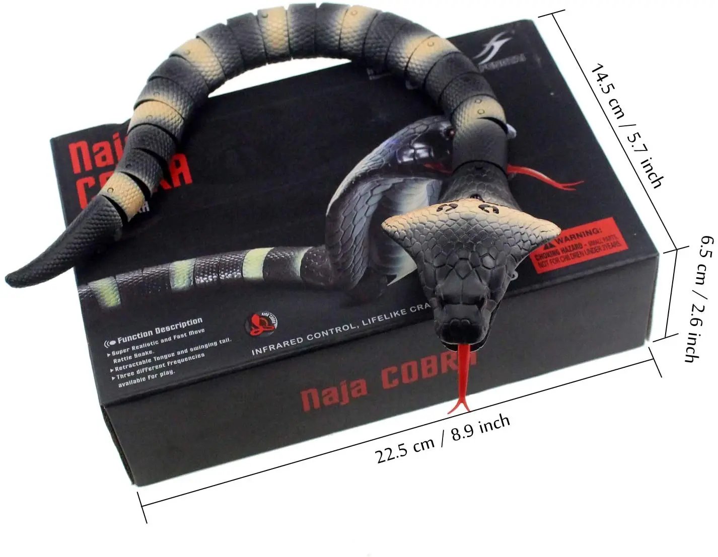 RC Snake Realistic Snake Toys Infrared Receiver Electric Simulated Animal Cobra Viper Toy Joke Trick Mischief For Kids Halloween