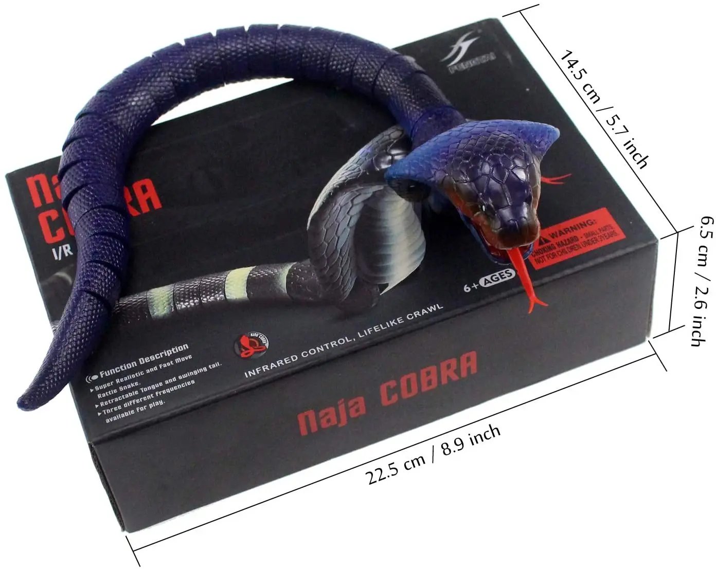 RC Snake Realistic Snake Toys Infrared Receiver Electric Simulated Animal Cobra Viper Toy Joke Trick Mischief For Kids Halloween