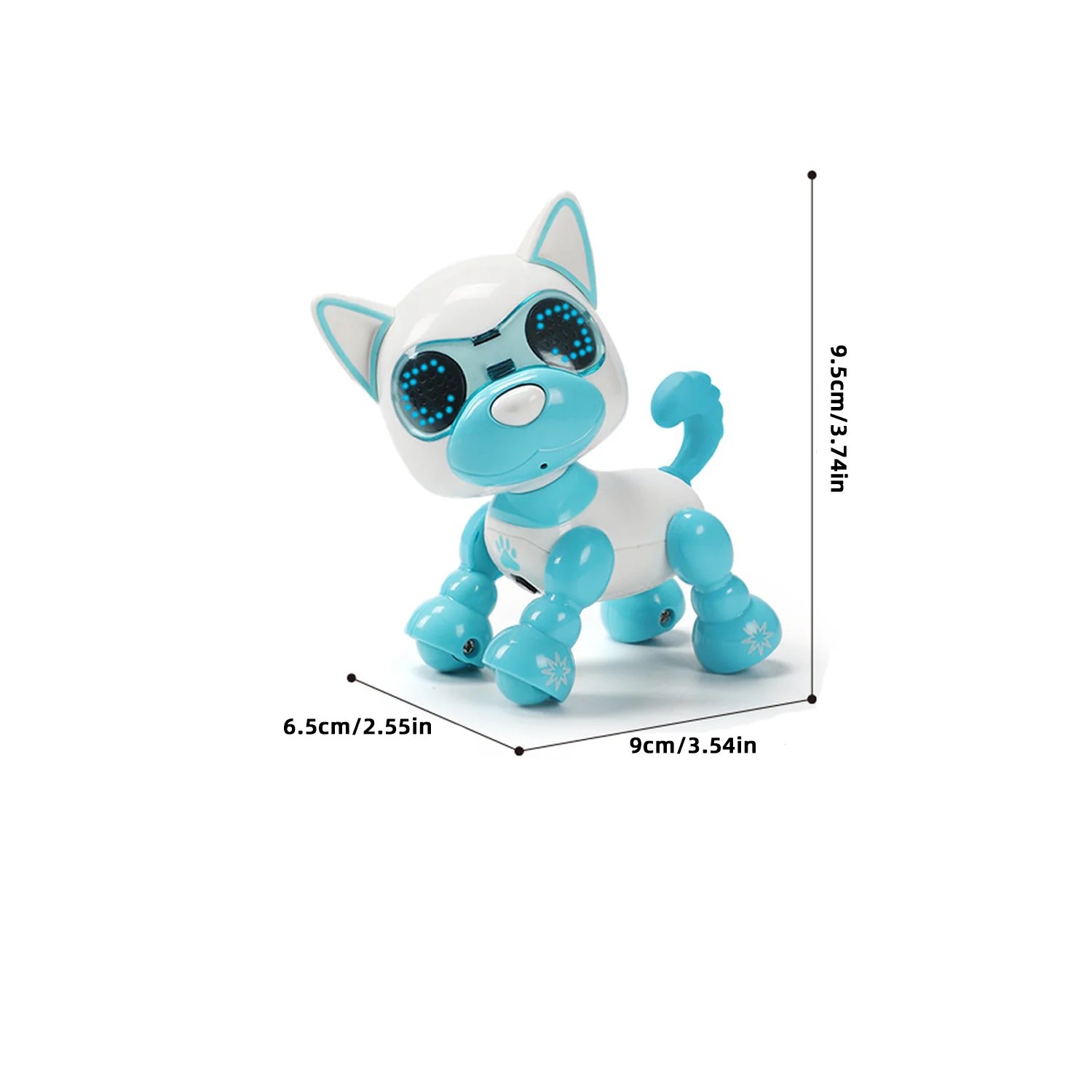 Early education intelligent recording dog, touch sensing singing, children's interactive toy robot dog with lighting