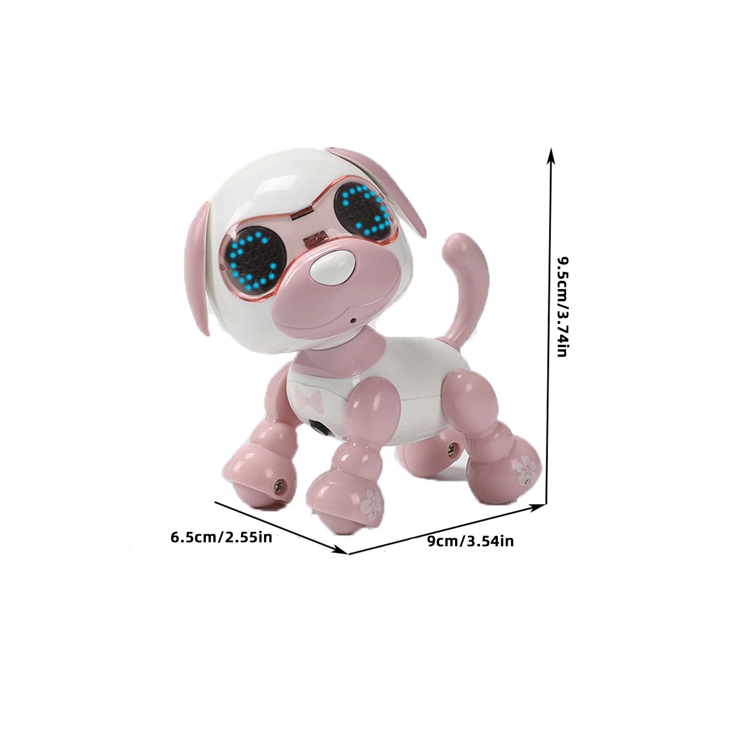Early education intelligent recording dog, touch sensing singing, children's interactive toy robot dog with lighting