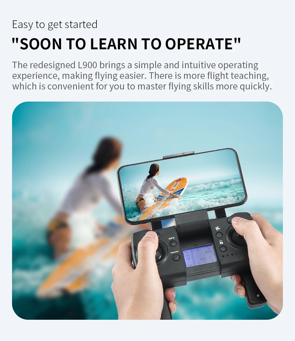 L900 Pro GPS Drone 4K Professional HD Dual Camera 5G Wifi Photography Brushless Foldable Quadcopter RC Distance 1.2KM Dron Toy