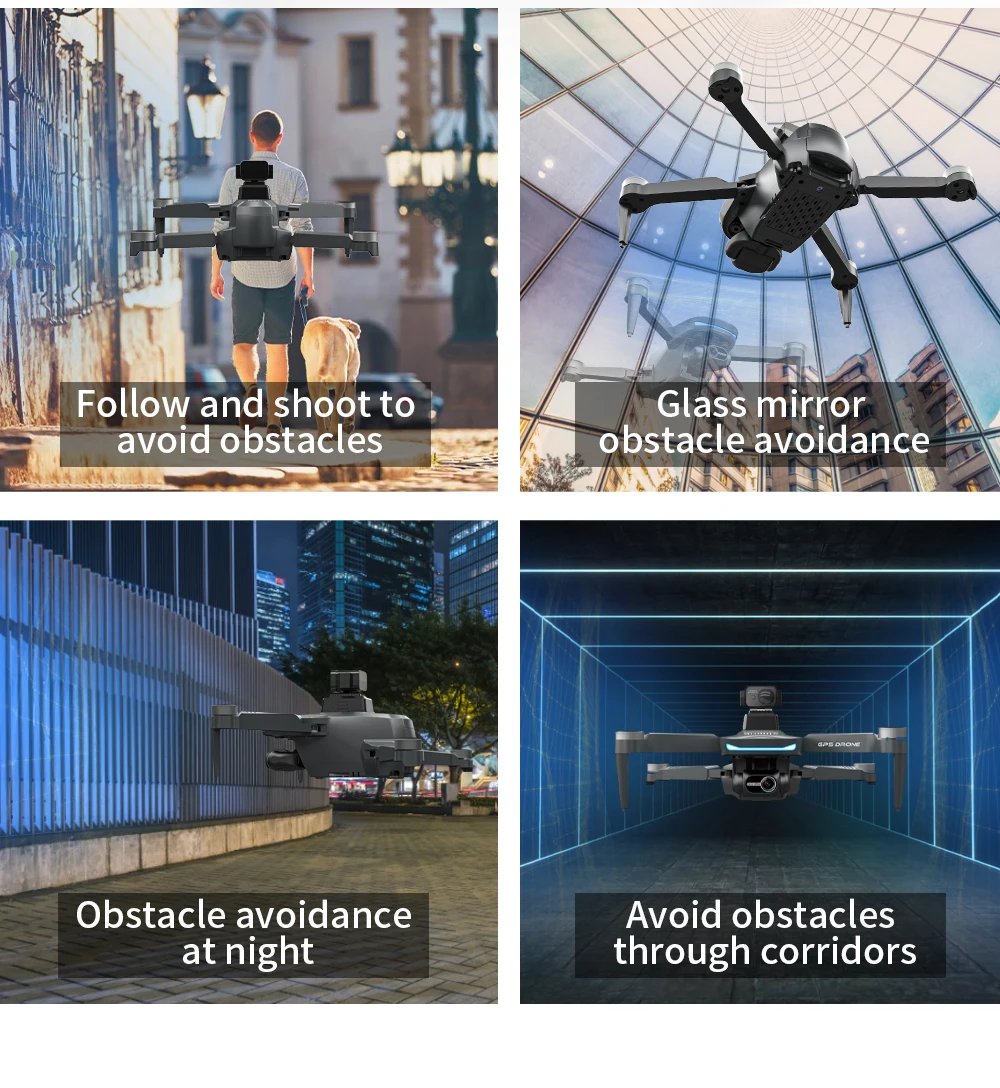 L200 PRO MAX Drone 4K Professional 2-Axis Gimbal 360&deg; Obstacle Avoidance Brushless Motor GPS Quadcopter FPV RC Drones