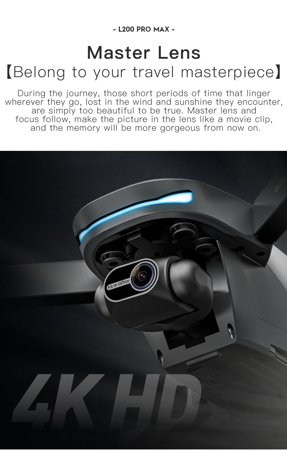 L200 PRO MAX Drone 4K Professional 2-Axis Gimbal 360&deg; Obstacle Avoidance Brushless Motor GPS Quadcopter FPV RC Drones