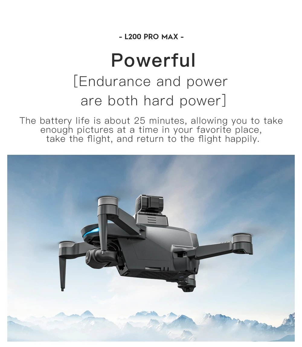 L200 PRO MAX Drone 4K Professional 2-Axis Gimbal 360&deg; Obstacle Avoidance Brushless Motor GPS Quadcopter FPV RC Drones