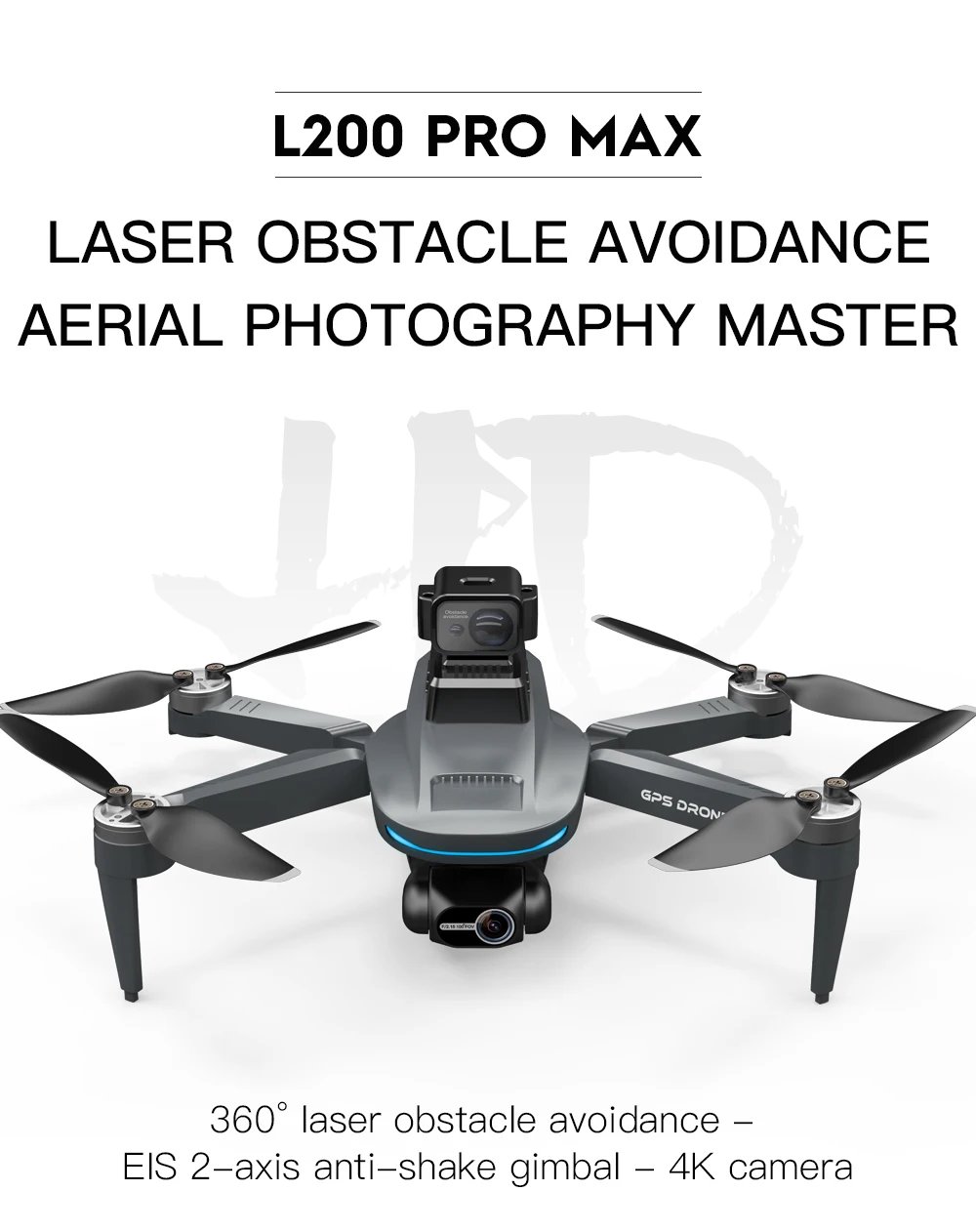 L200 PRO MAX Drone 4K Professional 2-Axis Gimbal 360&deg; Obstacle Avoidance Brushless Motor GPS Quadcopter FPV RC Drones