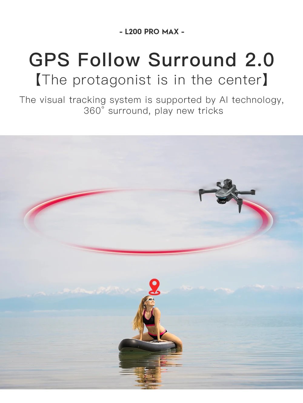 L200 PRO MAX Drone 4K Professional 2-Axis Gimbal 360&deg; Obstacle Avoidance Brushless Motor GPS Quadcopter FPV RC Drones
