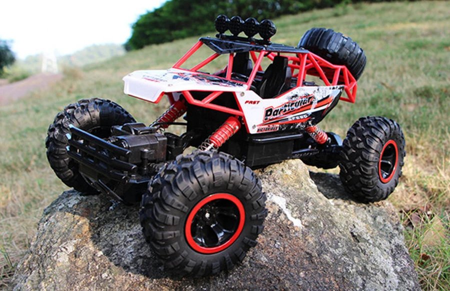 4WD RC Car Off Road 4x4 Remote Control Cars Radio Buggy Truck Racing Drift with Led Lights Toys Gift for Boys Girls Children Kid