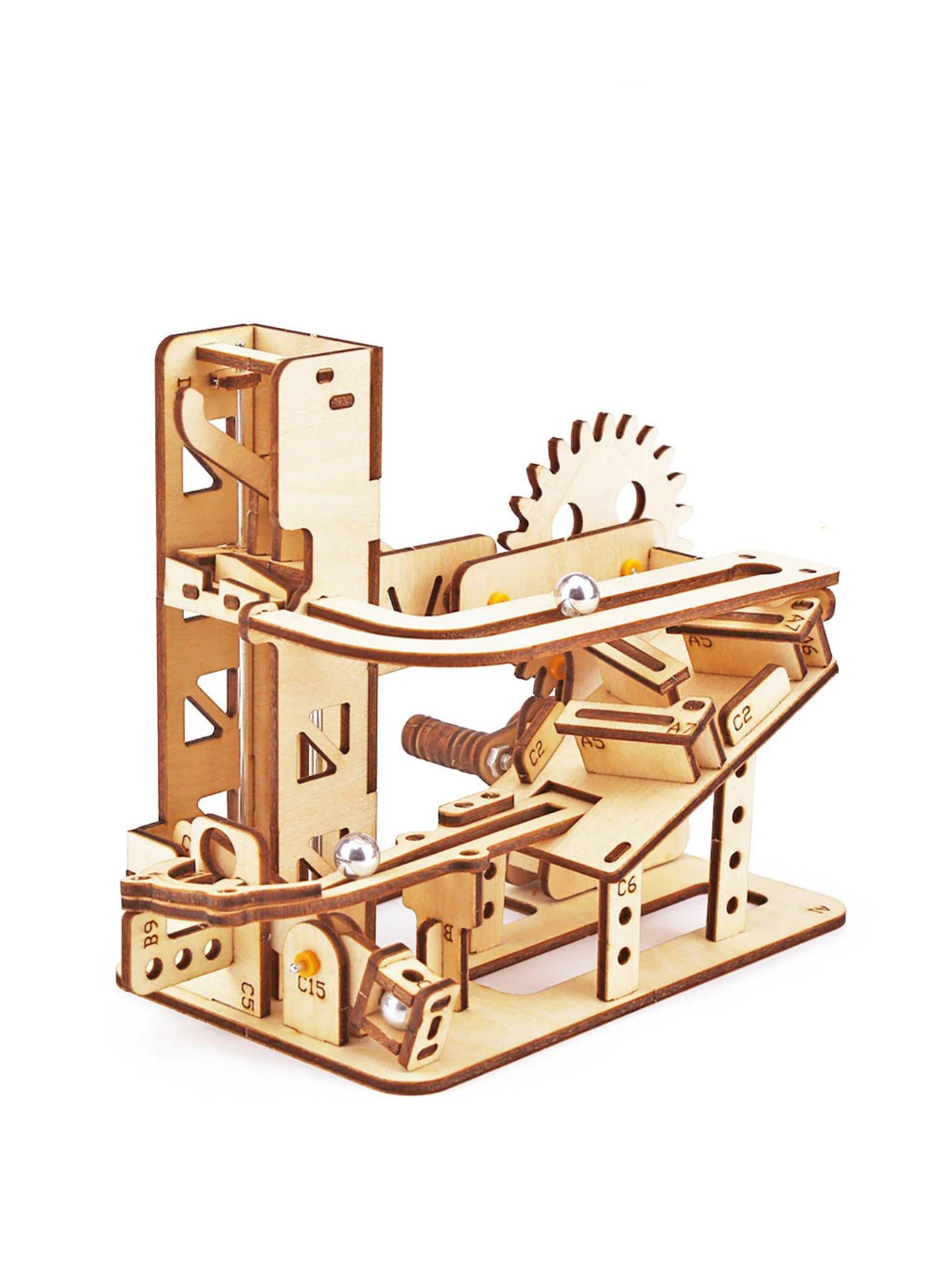 Spiral Marble Run 3D Wooden Puzzles for Adults and Teens DIY Model Building Kits with Mechanical Puzzles&nbsp;