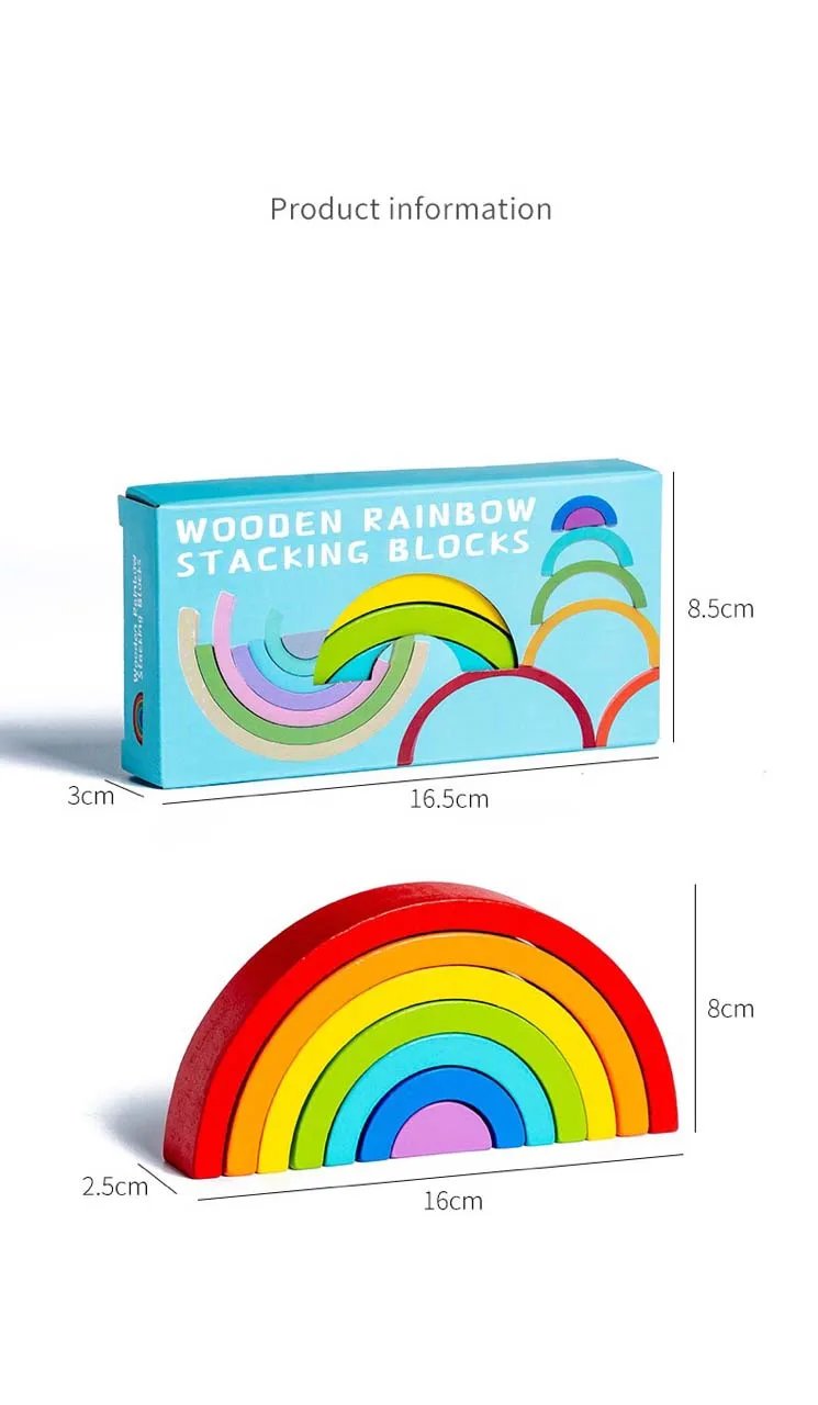 New Kids Montessori Arch Bridge Rainbow Building Blocks Wooden Toys Baby Early Education Color Cognitive Blocks Toy New Kids Montessori Arch Bridge Rainbow Building Blocks Wooden Toys Baby Early Education Color Cognitive Blocks Toy
