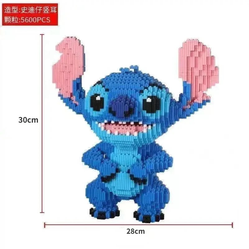30CM Giant Stitch Building Block Assembly Toy DIY Children's Birthday Gift Puzzle 3D Desktop Decoration