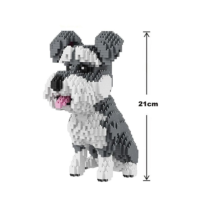 Cartoon Animal Building Blocks Creative Pet Dog And Cat Assembly Toy DIY Educational Puzzle Parent-Child Interactive Toy Cartoo
