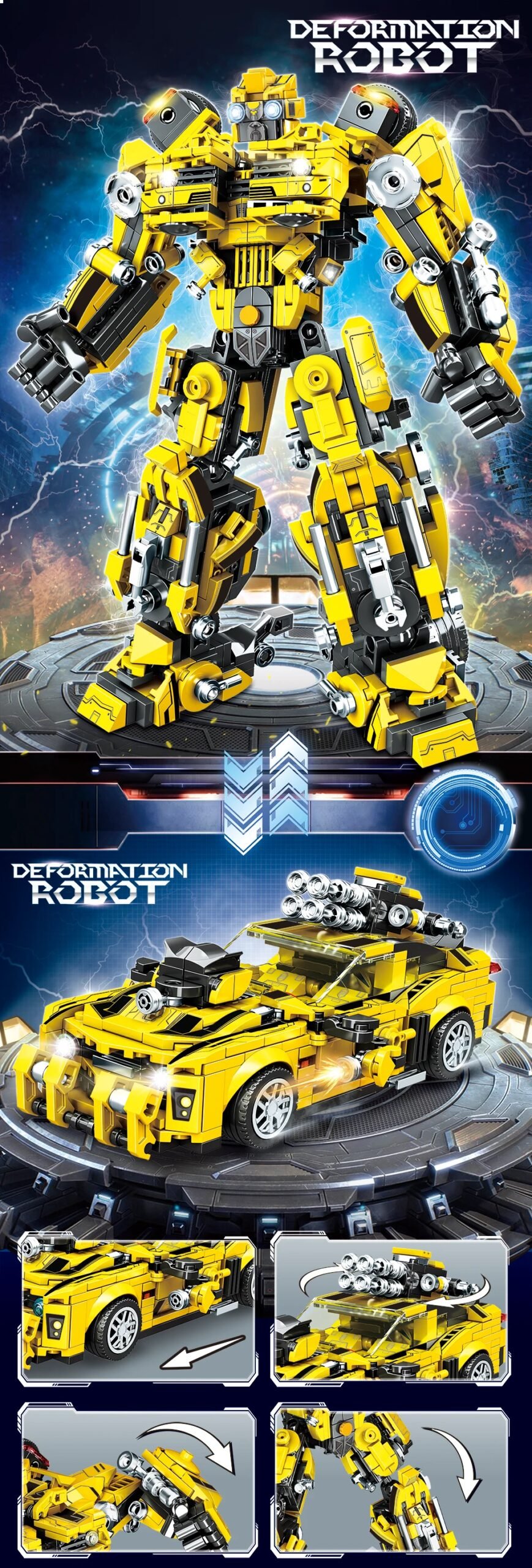 Automobile Building Bricks Sets MOC War Robot Blocks Toys Classic Movie Birthday Gifts for Boys Kids Girls Children High-Tech