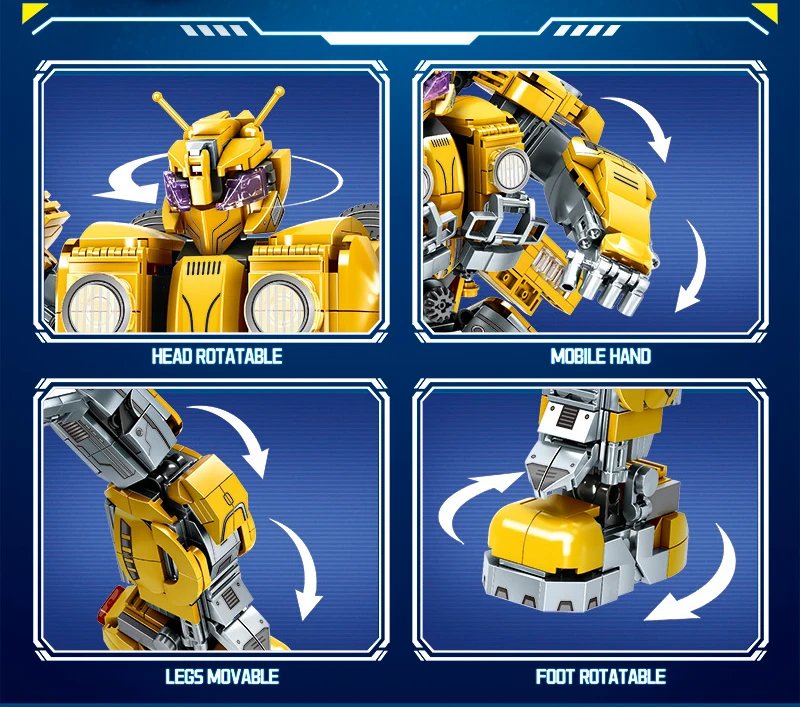 Automobile Building Bricks Sets MOC War Robot Blocks Toys Classic Movie Birthday Gifts for Boys Kids Girls Children High-Tech