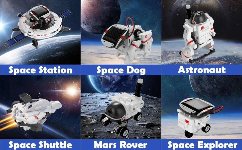Solar Robot Educational Toys Technology Science Kits Learning Development Scientific Fantasy Toy for Kids Children Boys Gifts