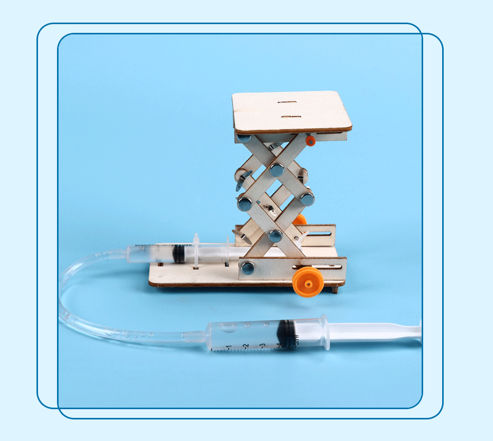1 PCS DIY Hydraulic Experiment Lift Kids Scientific Toys Puzzle STEM Technology Physics Teaching Aids Science Educational Kit