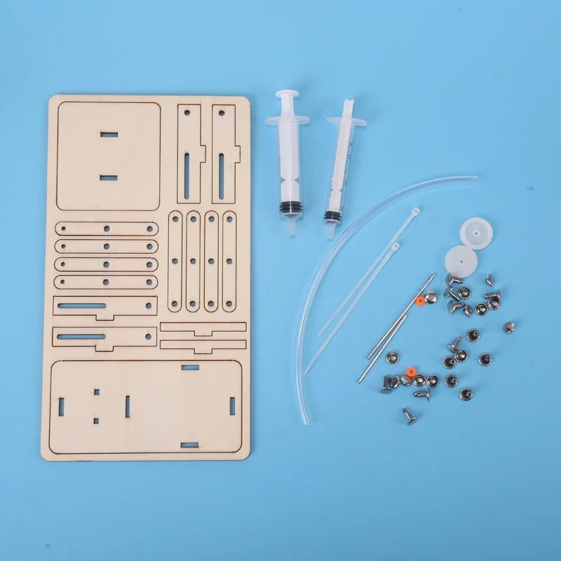 1 PCS DIY Hydraulic Experiment Lift Kids Scientific Toys Puzzle STEM Technology Physics Teaching Aids Science Educational Kit