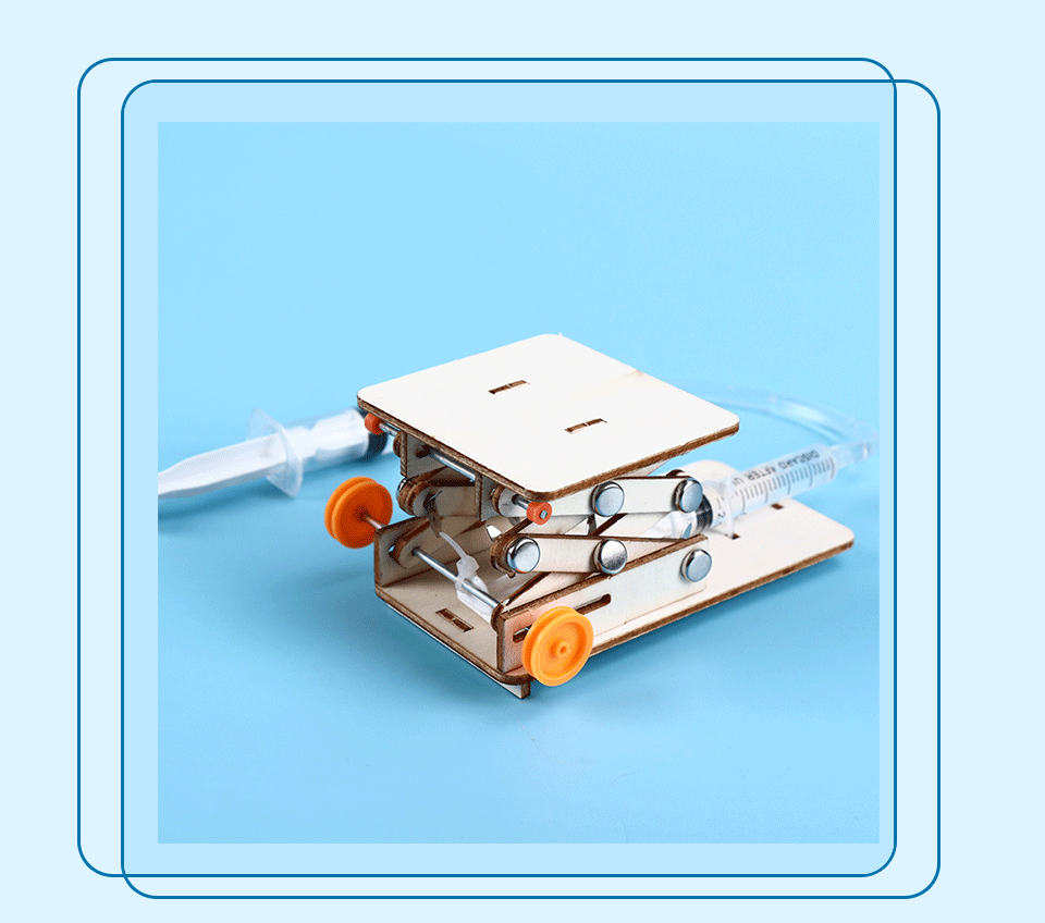 1 PCS DIY Hydraulic Experiment Lift Kids Scientific Toys Puzzle STEM Technology Physics Teaching Aids Science Educational Kit