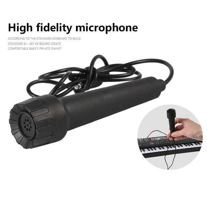 Kids Electronic Piano Keyboard 61 Keys Organ with Microphone / 24 Keys Education Toys Musical Instrument Gift for Child Beginner