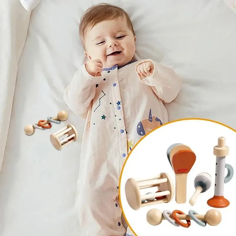 Baby Musical Instruments Montessori Wooden Toys,Percussion Xylophone Set for Toddlers,Preschool Educational Gifts