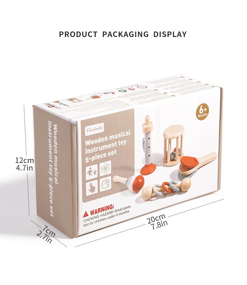 Baby Musical Instruments Montessori Wooden Toys,Percussion Xylophone Set for Toddlers,Preschool Educational Gifts