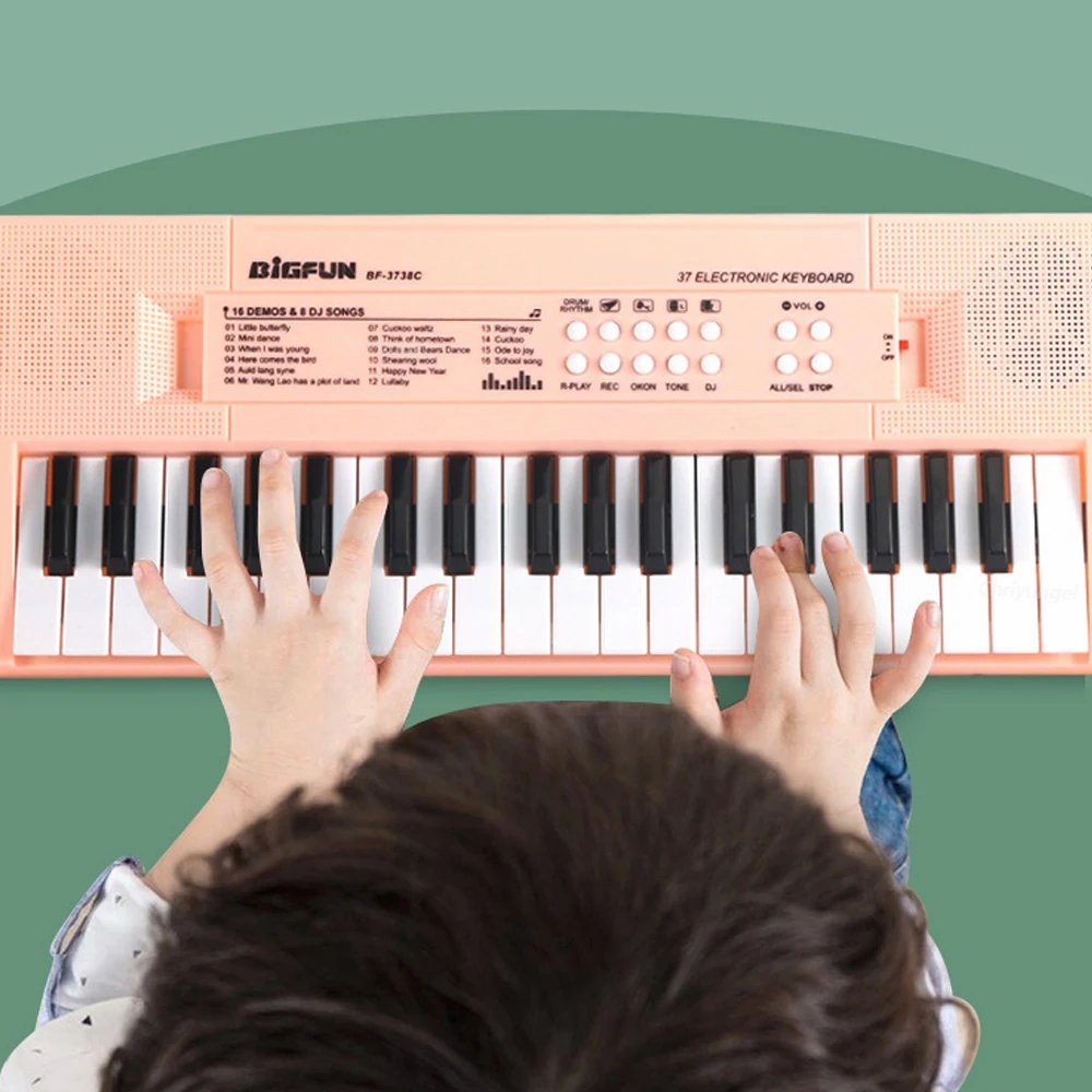 37 Keys Kids Electronic Piano Organ keyboard with Microphone Education Toys Musical Instrument Children Boy Girl Gifts
