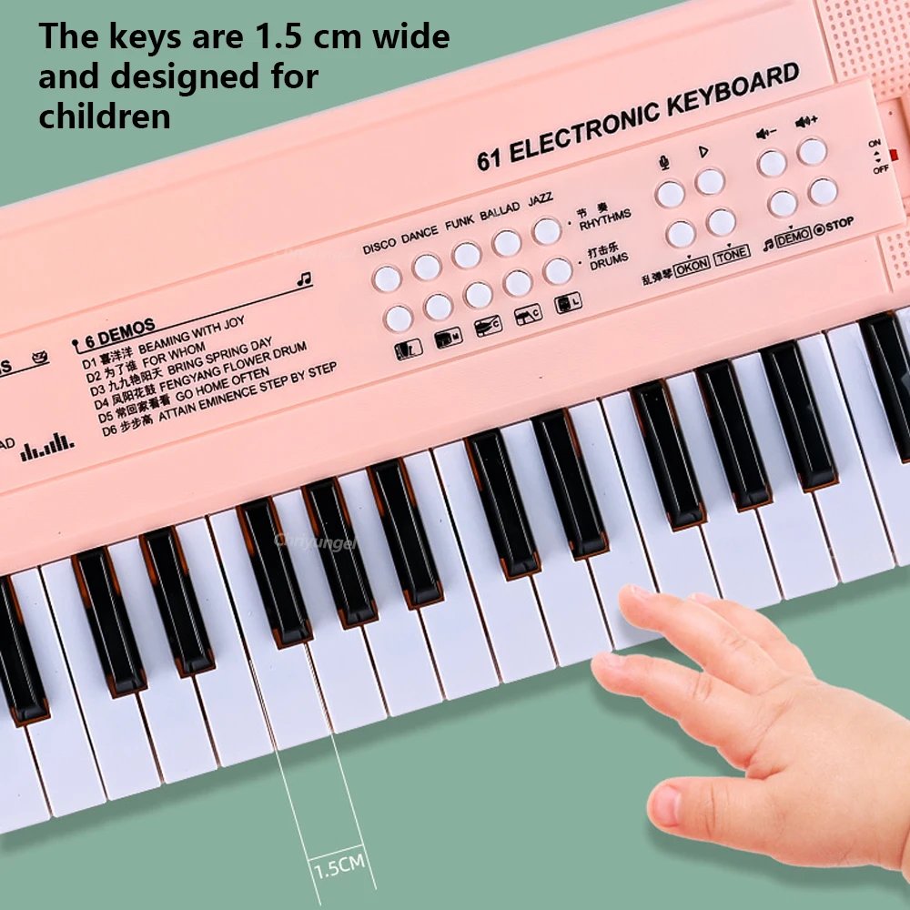 37 Keys Kids Electronic Piano Organ keyboard with Microphone Education Toys Musical Instrument Children Boy Girl Gifts