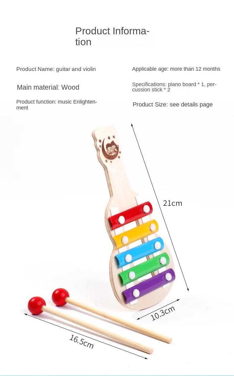 Musical Instruments For Baby 1 2 3 Years Montessori Baby Wooden Toys Child Game Interactive Music Toys Educational Toys For Baby