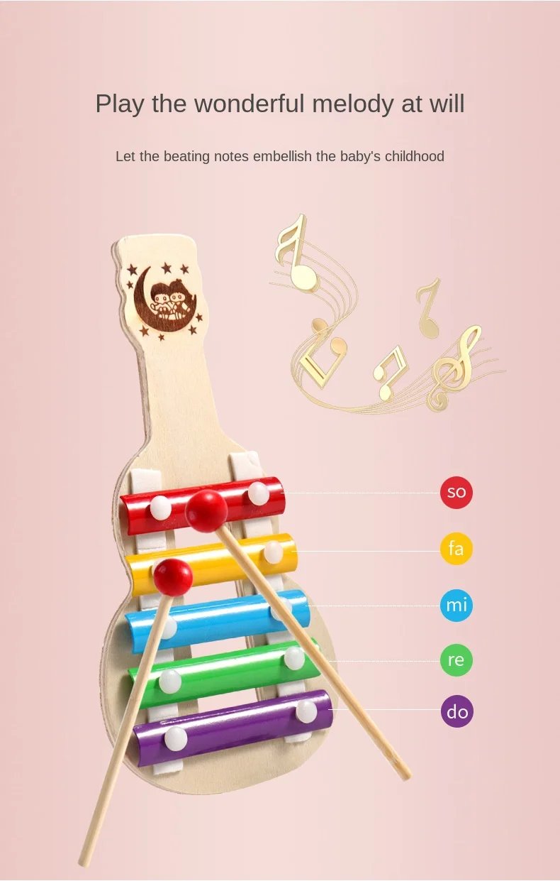 Musical Instruments For Baby 1 2 3 Years Montessori Baby Wooden Toys Child Game Interactive Music Toys Educational Toys For Baby