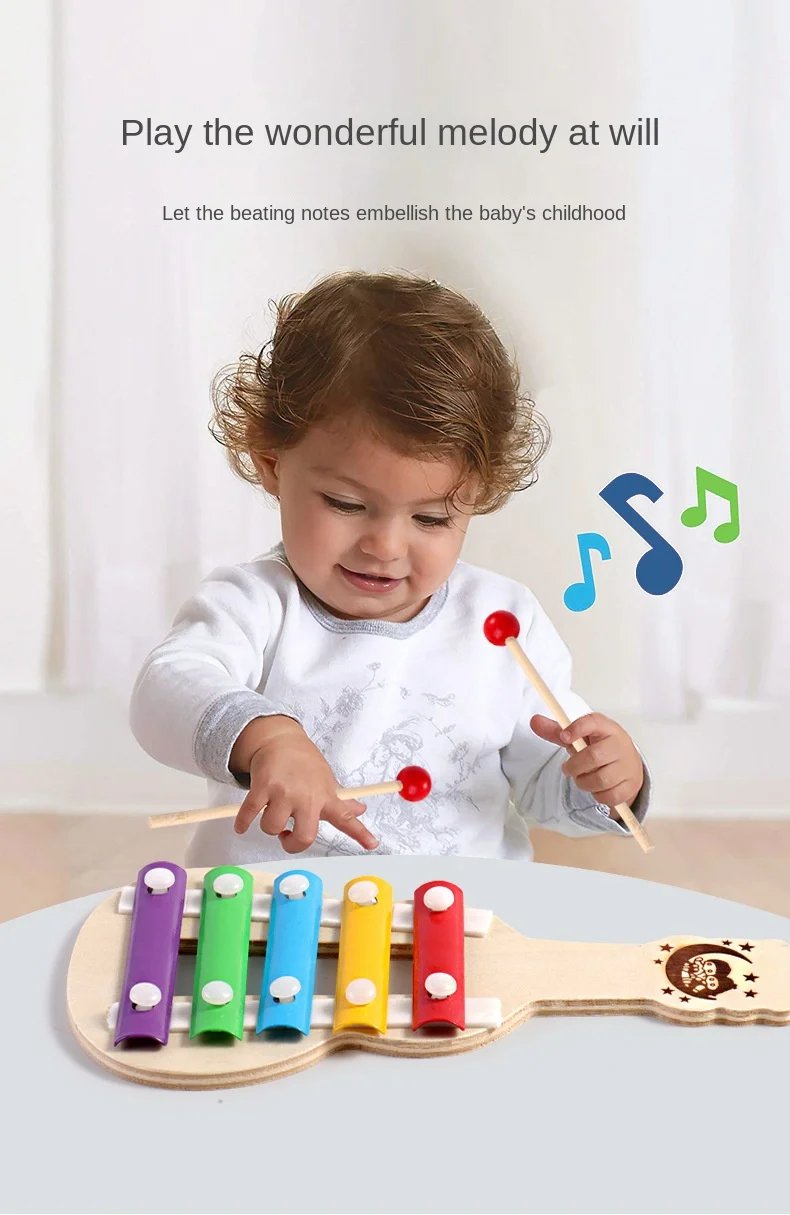Musical Instruments For Baby 1 2 3 Years Montessori Baby Wooden Toys Child Game Interactive Music Toys Educational Toys For Baby