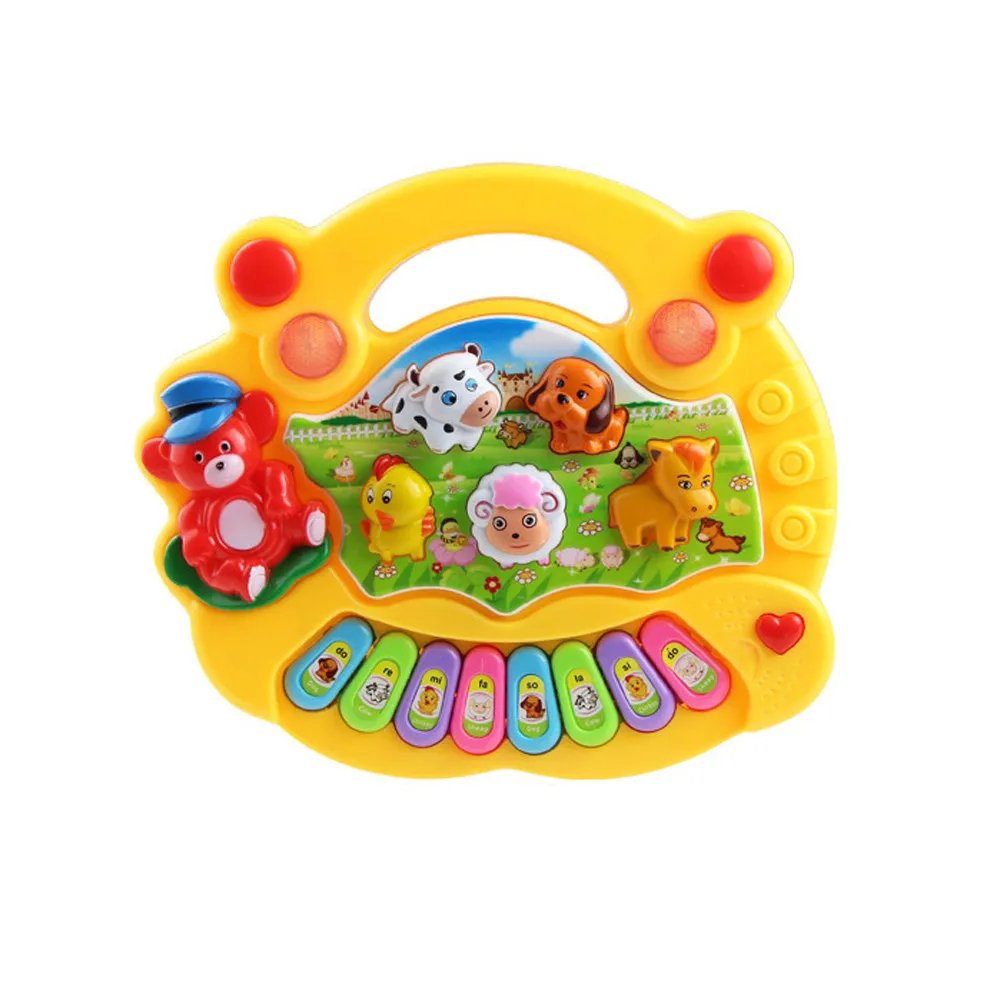 Baby Kids Musical Piano Toys Animal Farm Music Piano Educational Toys Instrument Development For Children Birthday Gift