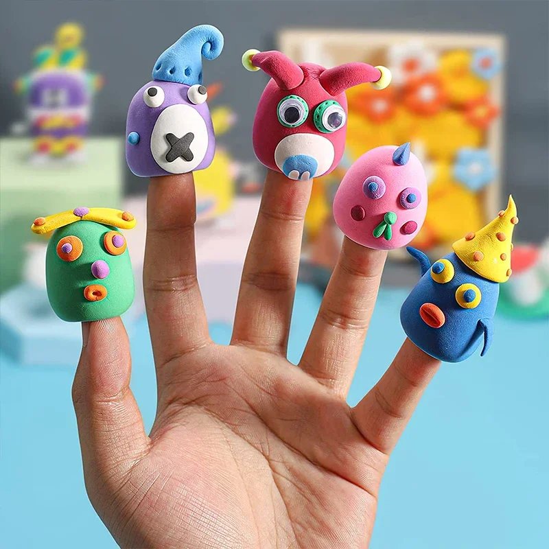 36 Color Super Light Clay Air Dry Polymer Modelling Clay with 3 Tools Soft Creative Educational Slime DIY Toys for Kids Gifts