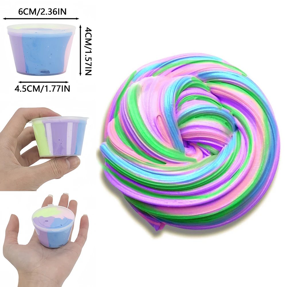 80ml Slime Fluffy Supplies Toys Soft DIY Clay Light Plasticine Putty Playdough Lizun Polymer Modelling Charms Slime Putty Toys