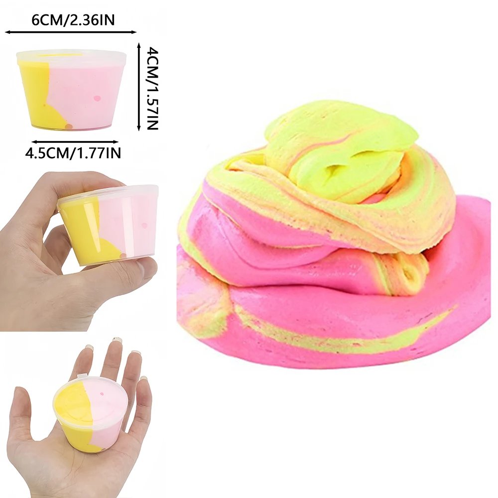 80ml Slime Fluffy Supplies Toys Soft DIY Clay Light Plasticine Putty Playdough Lizun Polymer Modelling Charms Slime Putty Toys