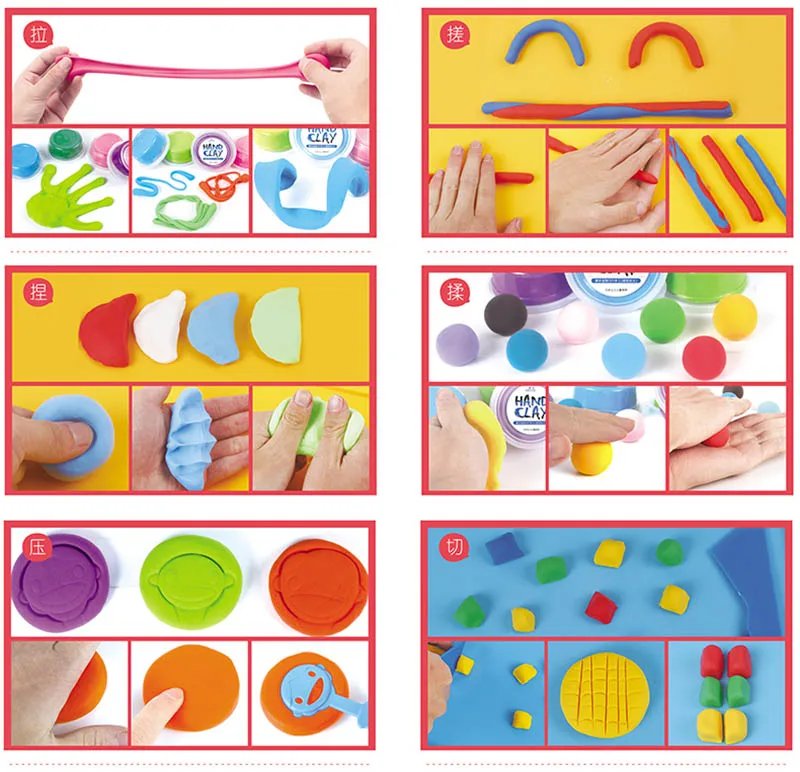 12/24/36 Colors Air Dry Fluffy Slime Modeling Clay Set Box Children Toys Play Dough DIY Snow Plasticine Polymer Magic Clay Toy