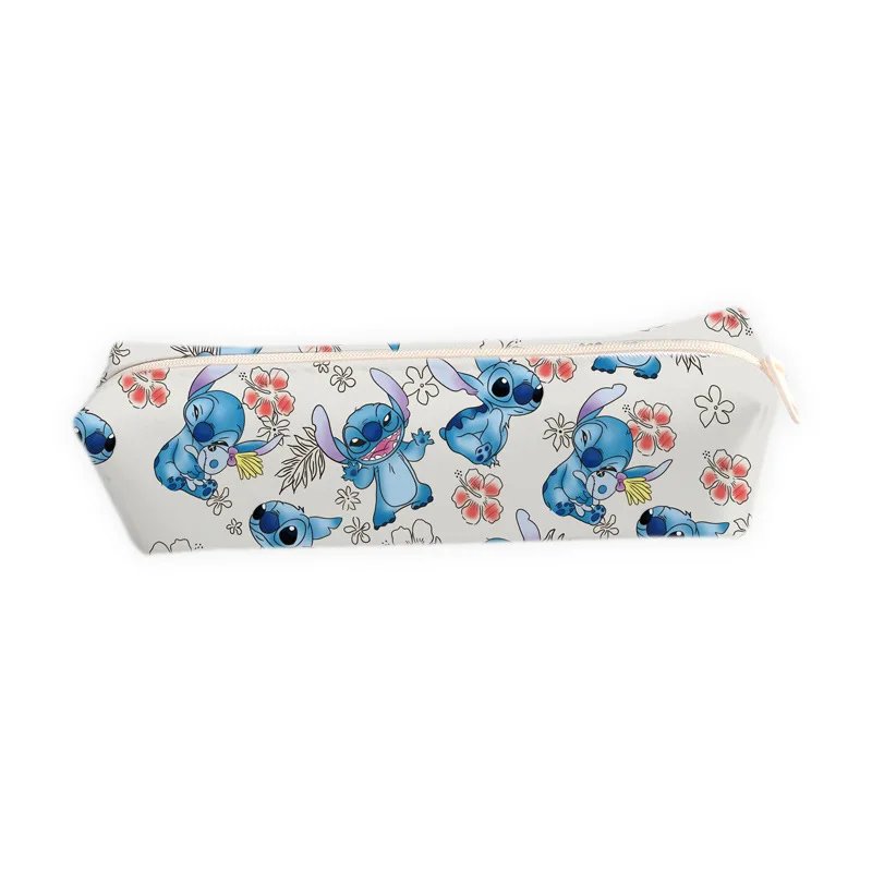 Disney Stitch Anime Pencil Case Stitch Print Pen Bag  Cartoon Students Storage Bag Stationery kids Toy Student Christmars Gift