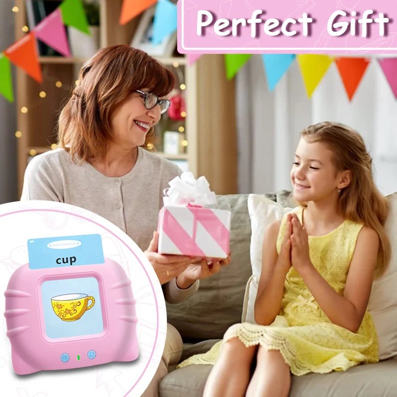 224 Word Language Learning Flash Cards Reader - Early Education Toy for Toddlers, Speech Therapy & Preschool Education for Kids