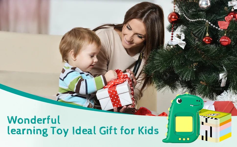 Talking Flash Cards Early Educational Baby Boys Girls Preschool Learning Reading Machine Interactive Gift Arabic Russian Italian