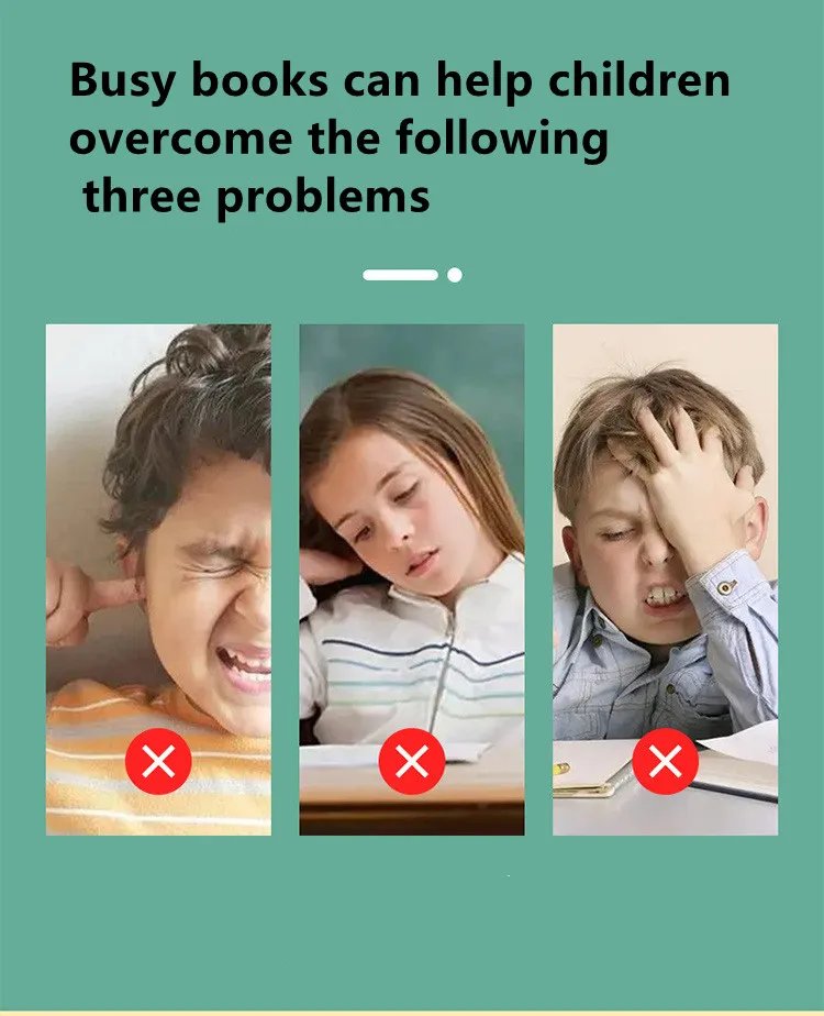 Montessori Repeatedly Sticker Busy Card Book Baby Paste Readings Numbers Matching Puzzle Game Educational Toys For Kids Gifts