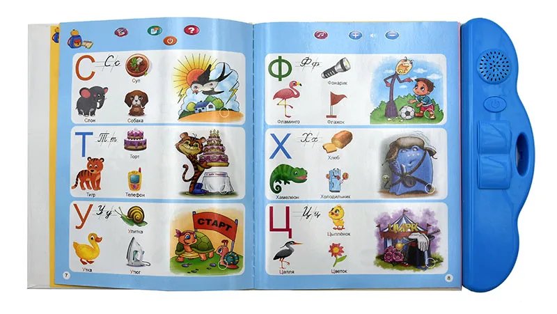 Kids Russian Book Reading Machines Learning Alphabet Baby Early Educational Toys Parent-child Interactive Game  Learning Toys