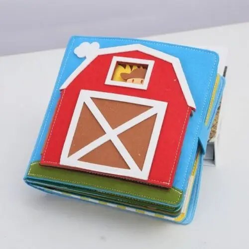 Toddlers Montessori Toys Busy Board Farm Animal Scene Storytelling Activity Toy Quiet Book Felt Activity Educational Sensory Toy
